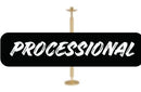 Paschal Candle Holder, Processional, Brass - K-540-P