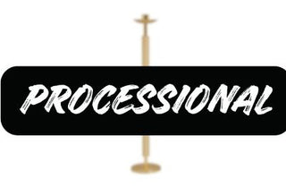 Paschal Candle Holder, Processional, Brass - K-540-P