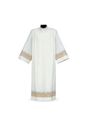 Desta Wool Blend Alb - Lace Inserts - D111-ALB