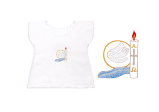 Desta Alfa E Omega Baptismal Bib - D13