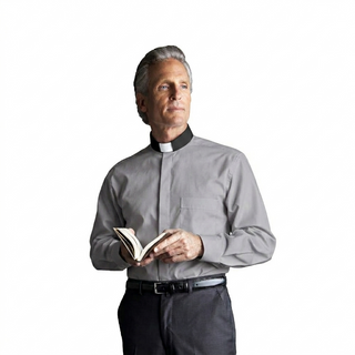 Cotton Long Sleeve Tab Collar Shirt - D154