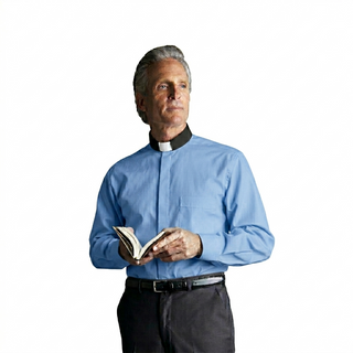 Cotton Long Sleeve Tab Collar Shirt - D154