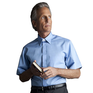 Desta Cotton Short Sleeve Roman Collar Shirt - D156