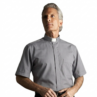 Desta Cotton Short Sleeve Tab Collar Shirt - D157