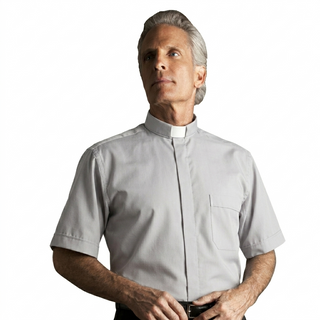 Desta Cotton Short Sleeve Tab Collar Shirt - D157