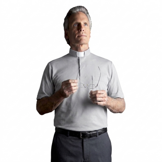 Desta Lisle Yarn Clergy Collar Short-Sleeve Polo Shirt  - D191-PSH