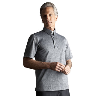 Desta Lisle Yarn Roman Collar Short-Sleeve Polo Shirt - D192