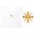 Desta Croce Gigli Baptismal Bib - D2-BAP