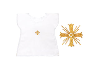 Desta Croce Gigli Baptismal Bib - D2-BAP