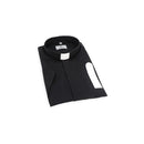Desta Black Fil a Fil Cotton Short Sleeve Tab Collar Shirt - D200-BLA