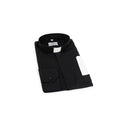 Desta Black Fil a Fil Cotton Long Sleeve Tab Collar Shirt - D201-BLA