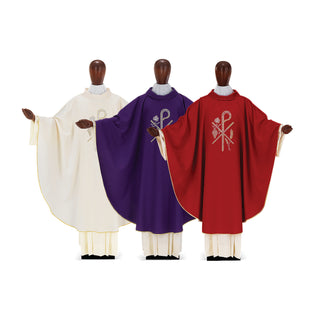 Desta Chi Rho 23 Polyester Chasuble - D233
