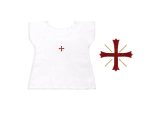 Desta Croce Applicata Baptismal Bib - D5