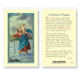 Saint Christopher Driver"s Prayer - Holy Card - E24-624