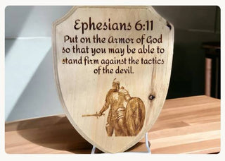 ARMOR OF GOD SHIELD PLAQUE  - EOMH007
