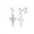 Sterling Silver Dangle Cross Earrings - ER1703