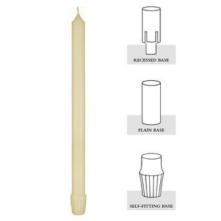 1" X 12 1/2" 51% BEESWAX ALTAR CANDLE - F12EB