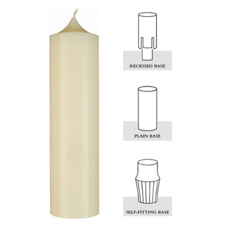 2 1/2" X 15" 51% BEESWAX CANDLES - F15KBF