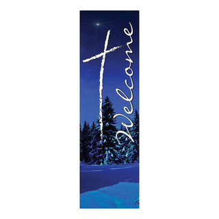 Winter Welcome Banner 2'x6' - F16962X6P