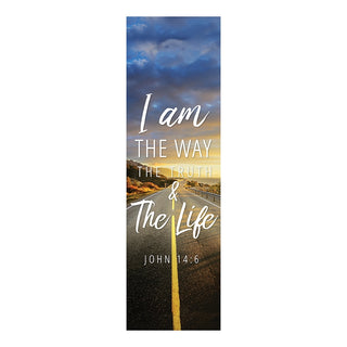 I Am The Way, The Truth & The Life Banner 2'X6' - F17622X6P