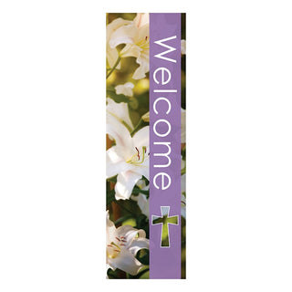 Spring Welcome Banner 2' x 6' - F23002X6P