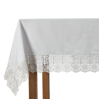 Cross Lace Trim Altar Frontal - F3687