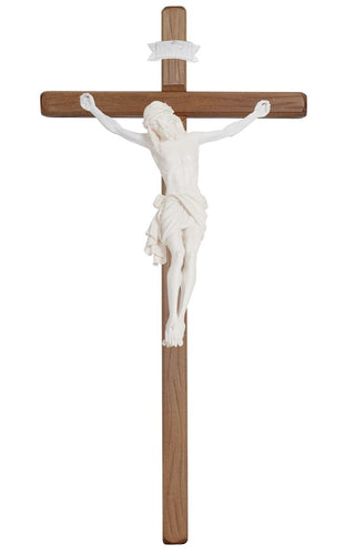 Fiberglass Siena Crucifix with Straight Stained Cross - F721000