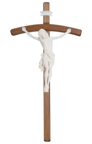 Fiberglass Siena Crucifix with Bent Stained Cross - F722000