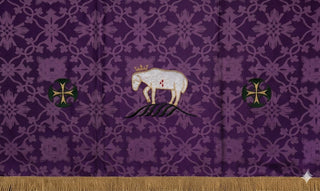 LAMB W/CELTIC CROSSES FRONTAL - FTP29