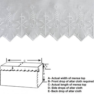 CHI-RHO ALTAR CLOTH - G-4006-4007-AC