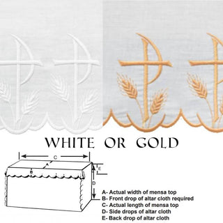 CHI-RHO ALTAR CLOTH - G-6027-6028-AC