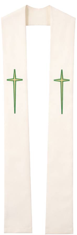 TAPER DESIGN OVERLAY STOLE - GAI711