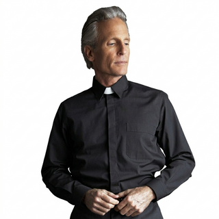 Desta Cotton Long Sleeve Roman Collar Shirt - D153