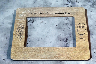 CUSTOMIZABLE FIRST COMMUNION FRAME - EOMH003
