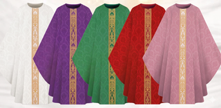 GOLD BROCADE OPHREY CHASUBLE - 5419-CHASUBLE