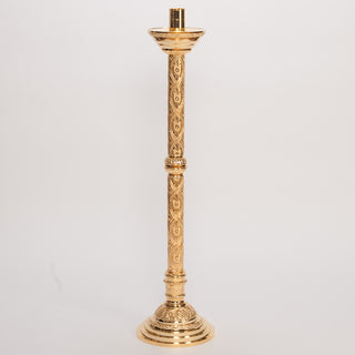 Altar Candlestick 42" H - Gold Plated - H-98G