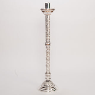 Altar Candlestick 42" H - Silver Plated - H-98S