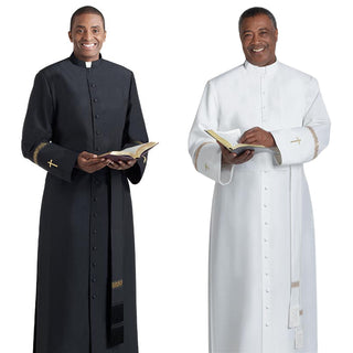 Bristol Cassock - Black | White - H-BC