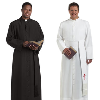 Carlisle Cassock - Black | White - H-CC