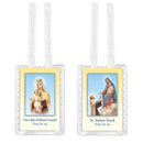 Our Lady Of Mt. Carmel & St. Simon Scapular White Cords - HIR1521-02