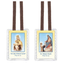 BROWN LAMINATED SCAPULAR - HIR1521-05