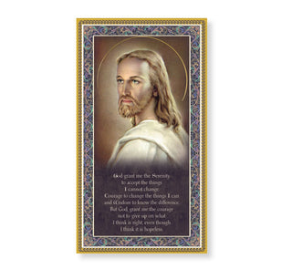 Christ's Image - 5 x 9" Plaque with Serenity Prayer - HIRE59-126