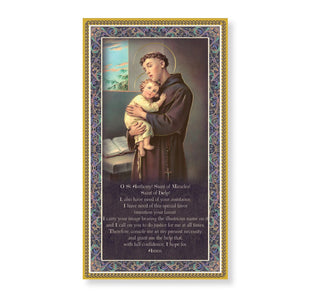 Saint Anthony - 5 x 9" Plaque with Prayer - HIRE59-300