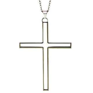 4" Stainless Steel Pectoral Latin Cross - J-24
