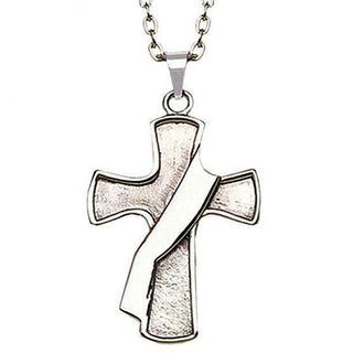 Stainless Steel Deacon Cross - J-26-24