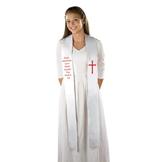 Keepsake Confirmation Stoles - Felt - 4" W x 90" L - KCS-MR