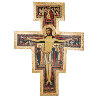 San Damiano Wood Crucifix - 8 to 55" - J55