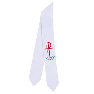 Baptismal Stole - Chi Rho Felt - 2 x 32" - J5986
