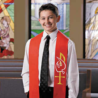 Holy Spirit Confirmation Stole - J6760RED