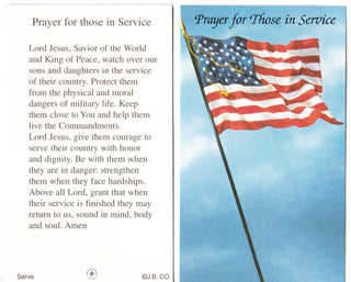 JBSERVEP Prayer for those in Service HC